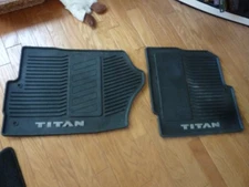 2016-2024 Nissan Titan PRO-4X All Season Floor Mats Rubber FRONT SET ONLY