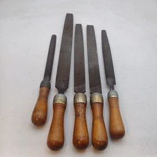Vintage Hand Tool Files & Rasps Lot Of 5 - Used Good Condition