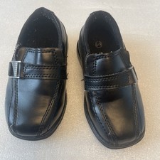 Children Boys Smart Fit Black Dress Shoes Size 6.5