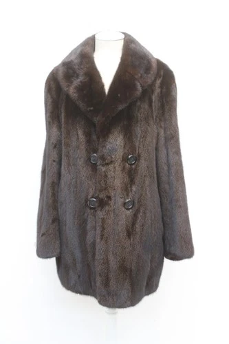 EXCELLENT CANADIAN DARK RANCH MINK FUR COAT JACKET MEN MAN SIZE 42-44 LARGE