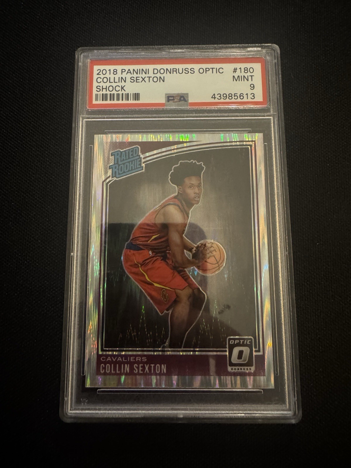 Panini 2018-19 Donruss Optic Rated Rookie Collin Sexton #180 Shock PSA 9