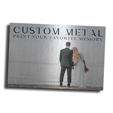 Your Photo or Image Printed on Custom Metal Wall Art, 24"x16" 16L" x 24W"