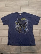 STAR WARS - Vtg 90s Navy Blue Darth Vader Luke Skywalker Yoda T-Shirt, Mens XL