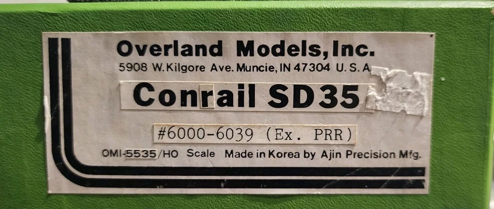 Overland Models HO Scale Brass SD35 Diesel Engine UNDECORATED  - Image 4 of 4