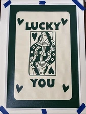 Lucky You - Queen Of Hearts - Cards Poker Poster ✅ Canvas Wall Art 16x24 Inch
