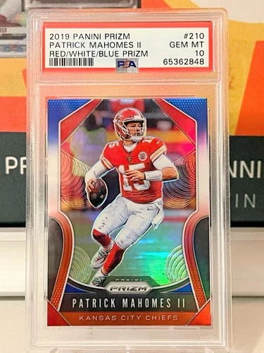 2019 Patrick Mahomes II Red White Blue Prizm PSA 10!