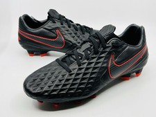 Nike Tiempo Legend 8 Pro FG Black Chili Red AT6133-060 Men's Size 7.5