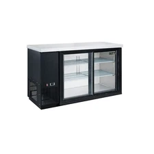 DUKERS DBB48-S2 50" 2 GLASS SLIDING DOOR BACK BAR REFRIGERATOR