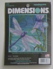 Dragonfly Pair Needlepoint Kit 7208 Dimensions - 2004 NIP