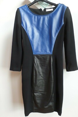 Kleid von Roberto Collina, Gr.S, aus Viskose und Echtleder