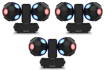 3) Chauvet DJ Cosmos HP RGBW LED DMX Beam/Strobe Dance Floor Effect Party Lights