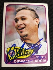 Oswaldo Arcia Twins 2014 Signed Autographed Topps Heritage Card #180 ~ COA
