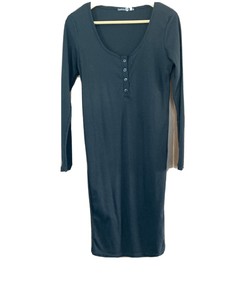 boohoo blue maternity dress