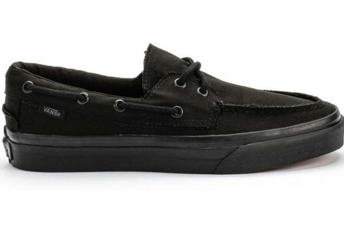 Vans ZAPATO DEL BARCO Black Black (284) Discounted Men's Skateboarding Shoes - Picture 1 of 12