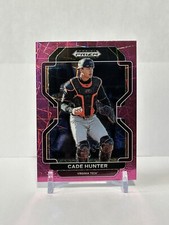 2022 Panini Prizm Draft Picks Cade Hunter Neon Pink Velocity Prizm #PDP153