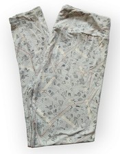 Lularoe Homework TC Leggings Math Teacher Student School Paper Print WOW NWOT