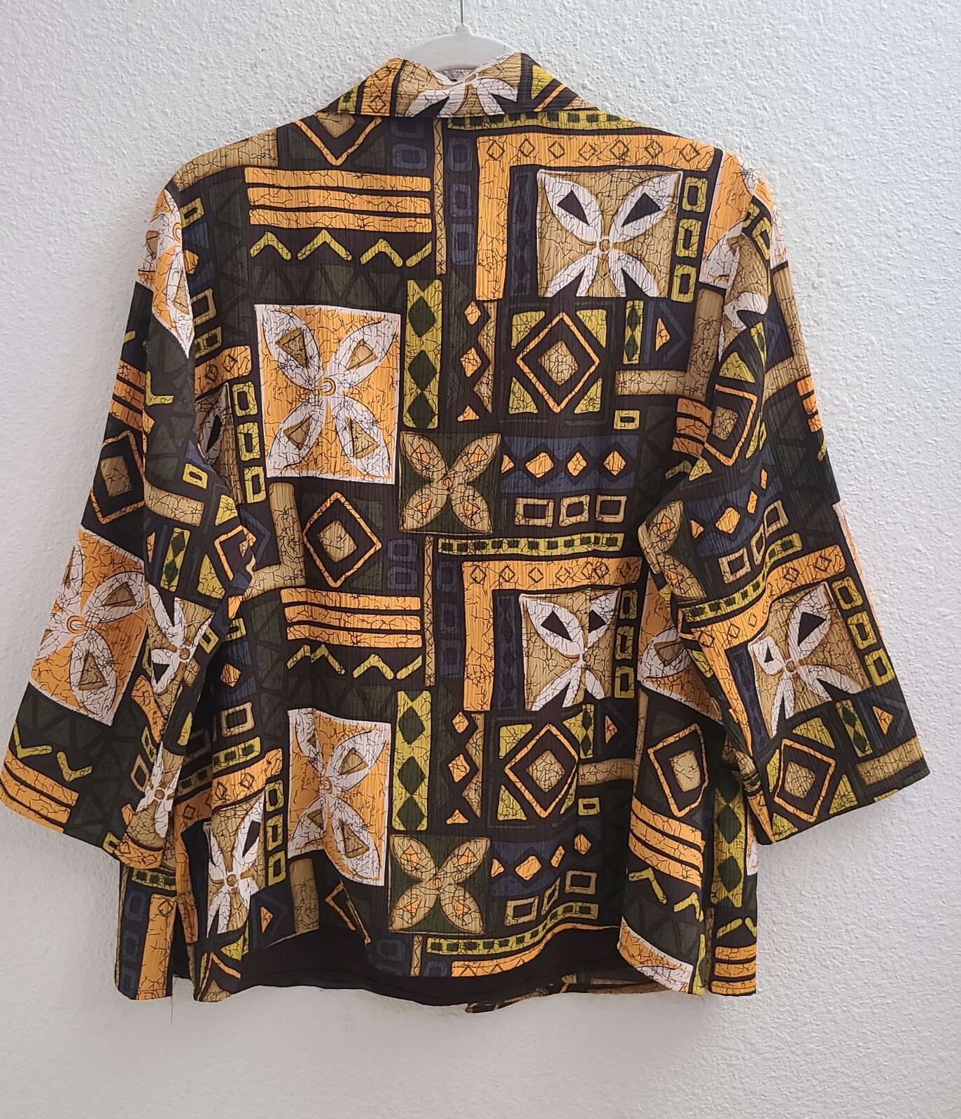 Notations Multi-Colored Collared Button Up Attach… - image 4