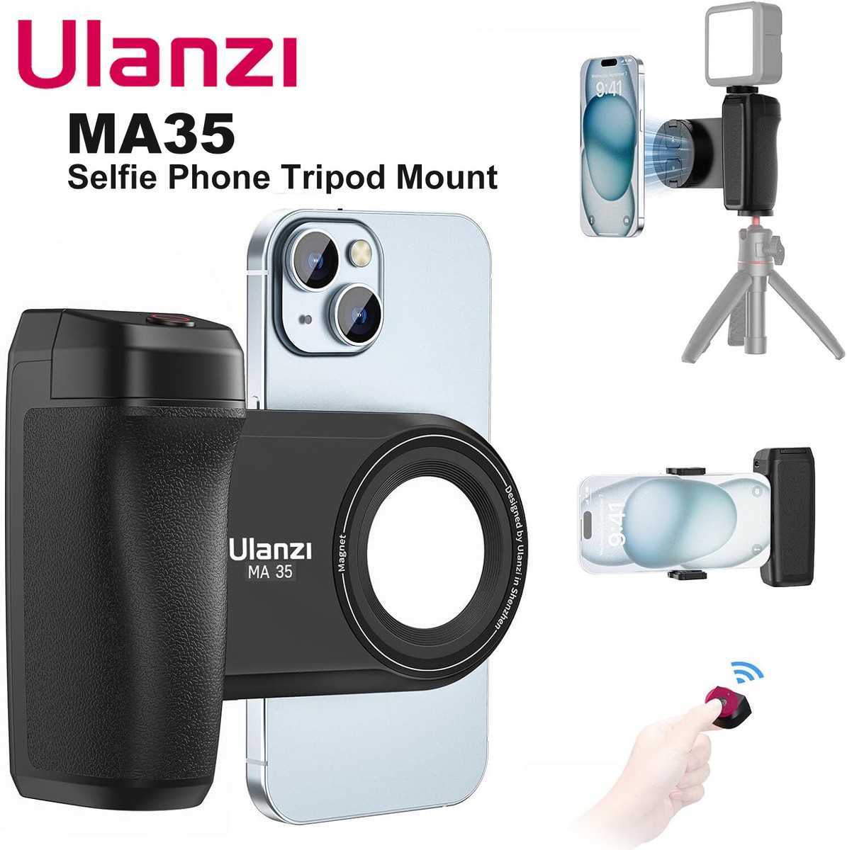 Ulanzi MA35 Phone Camera Shutter Grip Handle 2-in-1 Magnetic