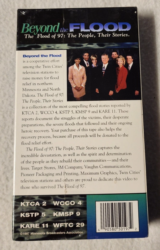 Beyond the Flood of 1997 Red River People Stories VHS Video Tape Minnesota ND - Image 2 of 2