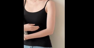 strappy tops with built in bra