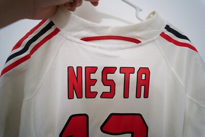 2007-08 AC Milan Match Worn Issue Shirt Alessandro Nesta #13