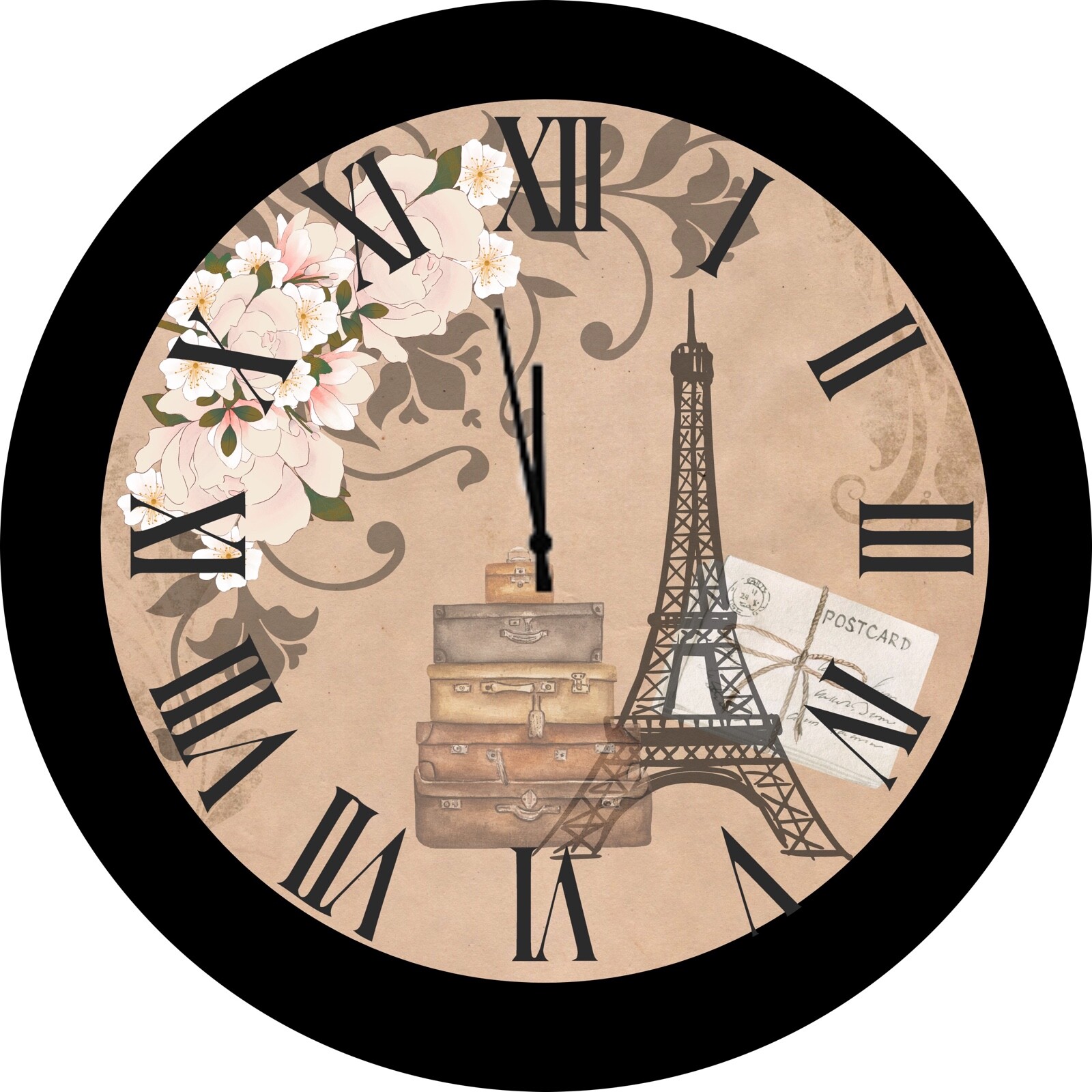 Personalized Clock -Eiffel Tower Clock, Paris, French Design, Paris Clock