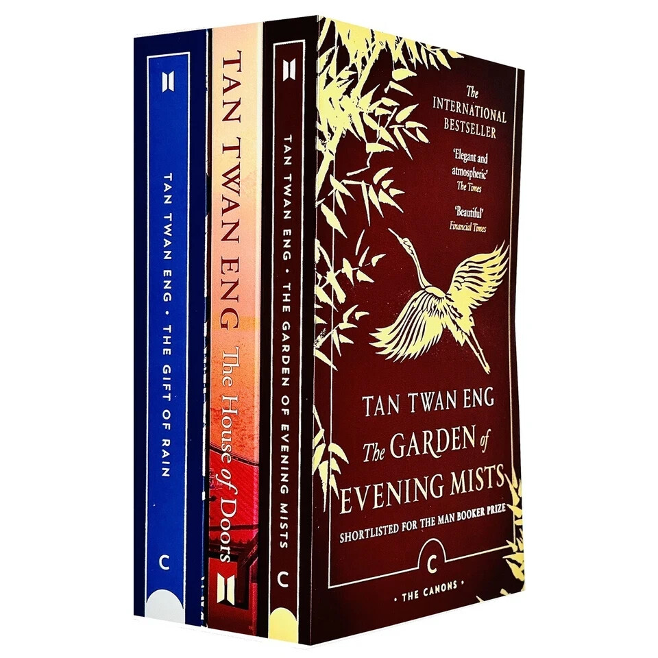 Tan Twan Eng 3 Books Set Garden of Evening Mists, House of Doors, Gift of Rain