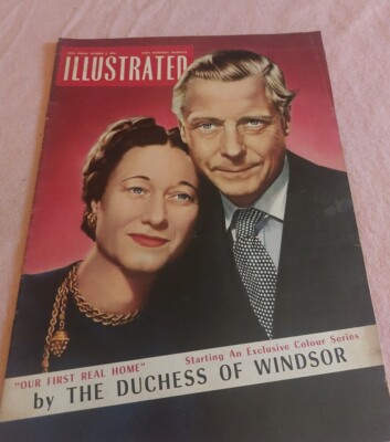 ILLUSTRATED Magazine 2nd OCTOBER 1955 Edward & Mrs Simpson Benny Hill IL12