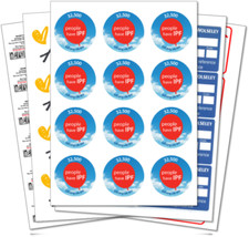 Personalised Full Colour Printed Labels. A4 Labels. Digitally Printed Sheets.