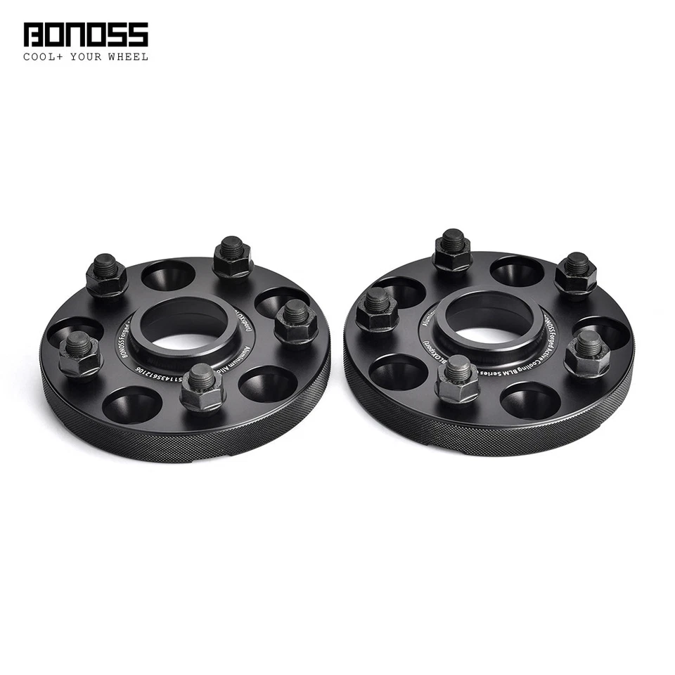 4x 15mm+20mm Black Hub Wheel Spacers for Mazda MX-5 Miata III 2006- - Image 3 of 4