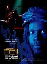Roland BluesCube Amplifiers Original Vintage Print Ad
