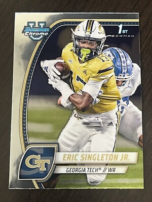 Eric Singleton Jr.  2024 Bowman Chrome University Football - Georgia Tech