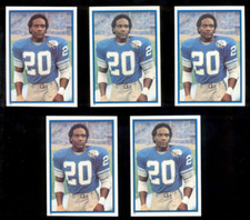 1984 Topps BILLY SIMS Detroit Lions Rare 5 - Sticker Lot Mint
