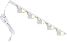 Plug in Track Lighting with Power Cord, 5-Light LED Track Lighting Kit with 39In