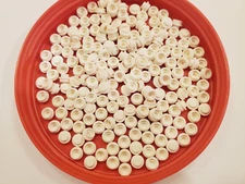 200x - LEGO White Plate, Round 1 x 1 (4073) new
