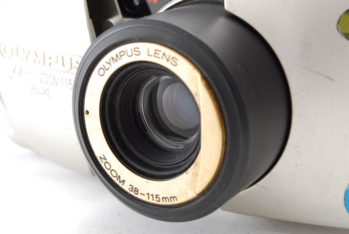 Excellent 5* Olympus μ mju Zoom 115 Deluxe Gold Film Camera from