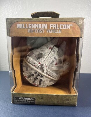 Star Wars Galaxy s Edge Die Cast Millenium Falcon with Base Stand Disney NEW