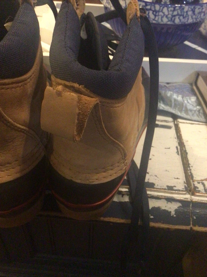 Lands End Botas Mujer Zapatos Talla 9 Pato Botas Cuero Tobillo Botas de Lluvia Foto 4 de 4