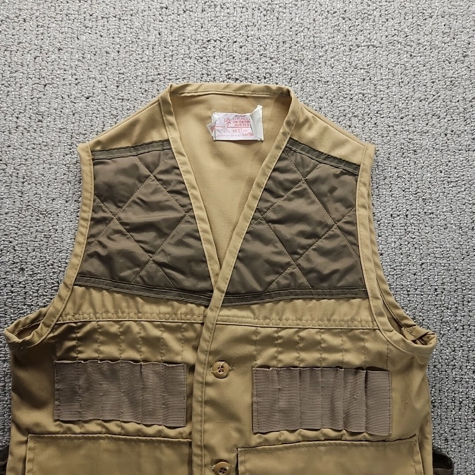 SafTbak Vest Mens Small Hunting Fishing Shooting Jim Catfish Hunter No Size Tag - Image 2 of 4