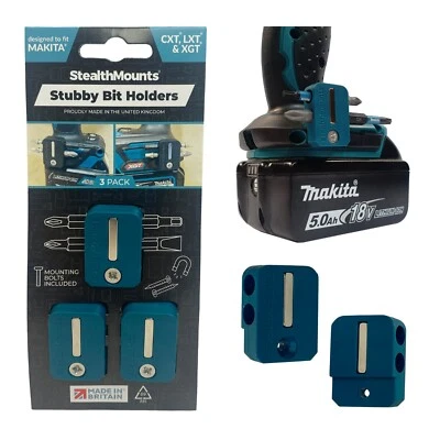 StealthMounts BLUE Stubby Bit Holder for Makita