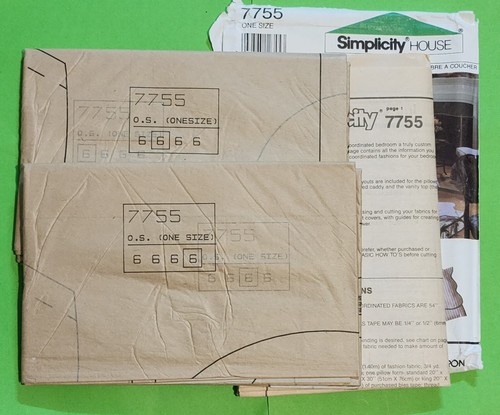 Simplicity 7755 - Bedroom Essentials - ONE Size - UNCUT Paper Sewing Pattern - Picture 2 of 4