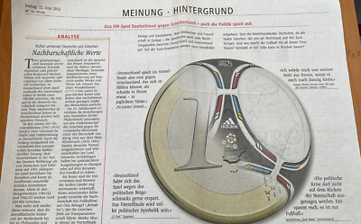 aus der alten Tageszeitung WN 22.06.2012 - Fußball-EM Deutschland - Griechenland