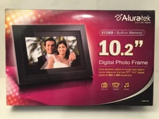 Aluratek 10.2 inch Digital Photo Frame w/ 512MB Built-in Memory & Remote Control