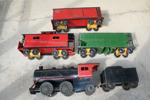 metal toy train set
