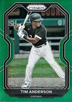 Tim Anderson 2021 Panini Prizm #71 Green Prizm Chicago White Sox