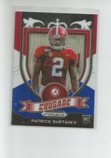 2021 Panini Prizm Draft Picks Prizms Red White and Blue #178 Patrick Surtain II