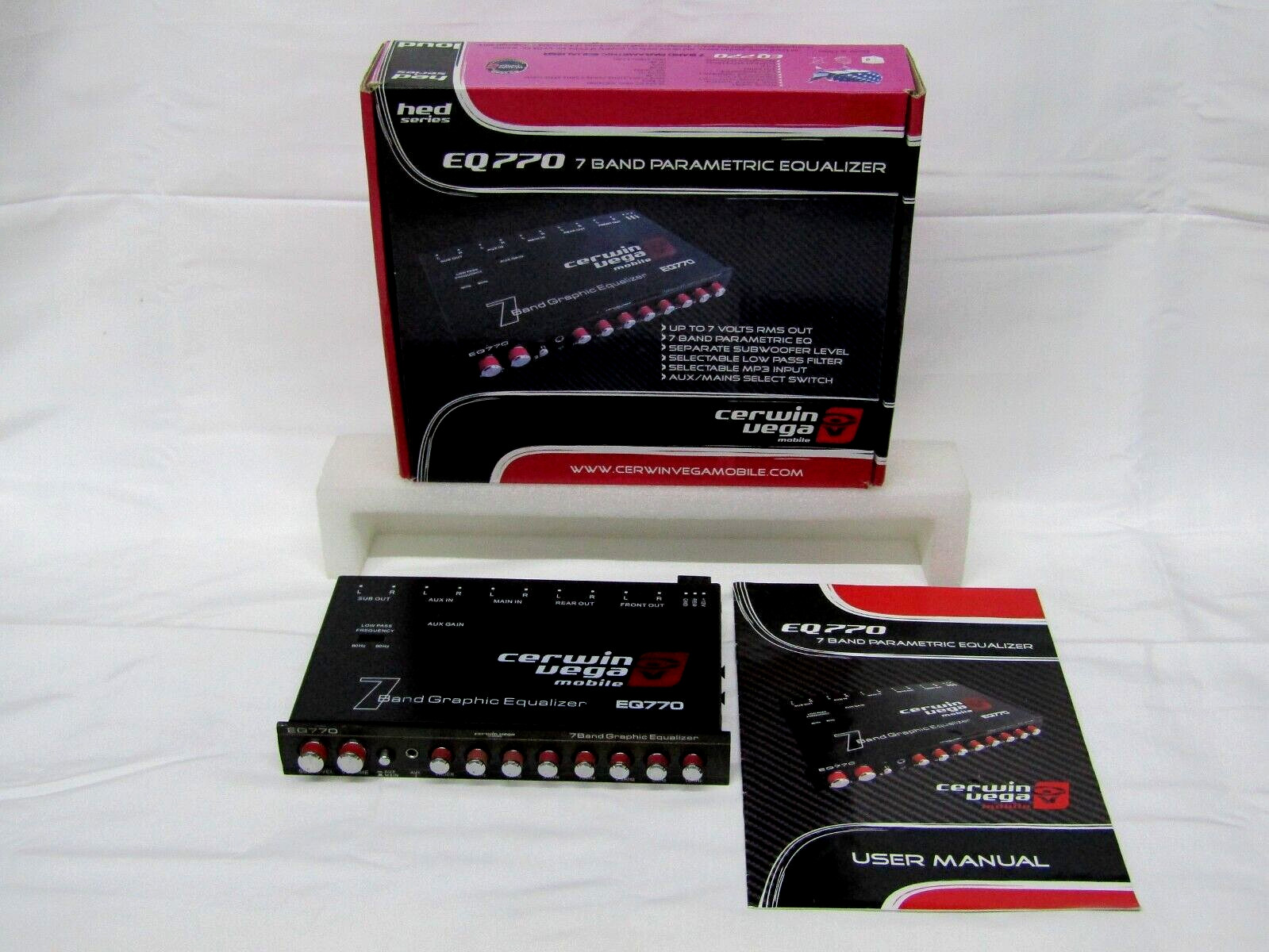 Cerwin Vega EQ770 HED Series 7-Band Parametric Equalizer