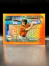 2024 TOPPS PRO DEBUT ORANGE FOIL Maui Ahuna 8/25 #PDC-167 San Francisco Giants