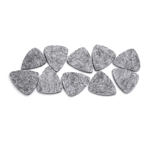 10Pcs Wool Felt Guitar Picks Soft Sound Strumming For Guitar Ukulele QH1 - Picture 17 of 22