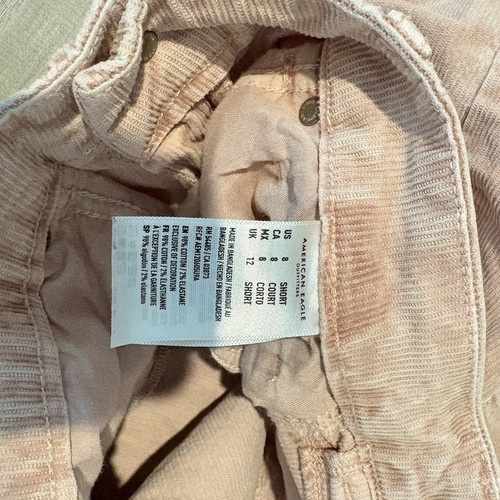 American Eagle Corduroy Mom Jeans pink size 8 short - Picture 5 of 8
